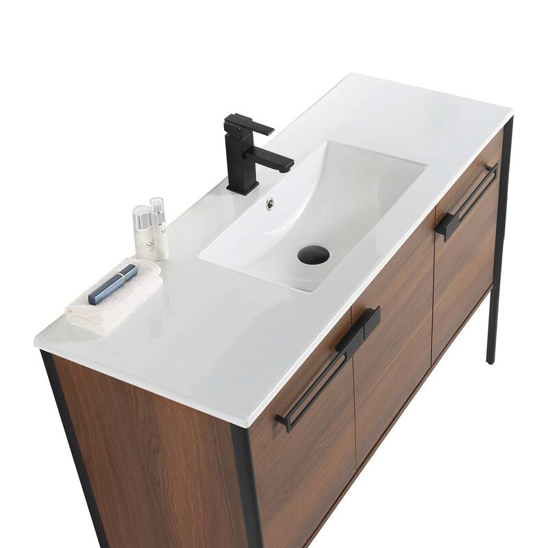 Fine Fixtures Oakville Bathroom Vanity with White Ceramic Sink