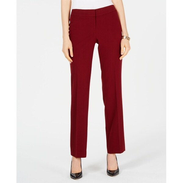 red flare dress pants