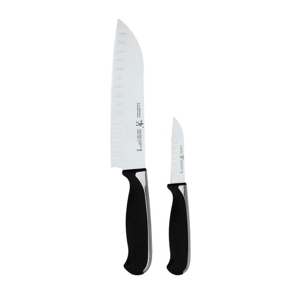 J.A. Henckels International Fine Edge Synergy 2-pc Asian Knife Set - Black/Stainless Steel