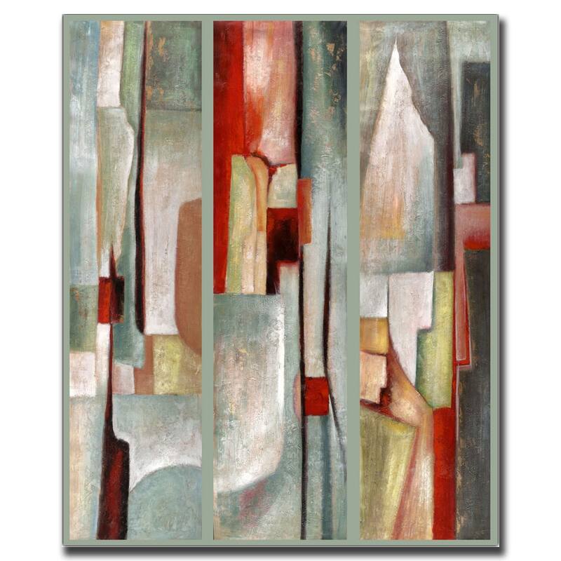 Joval 'Abstract Triptych' Canvas Art