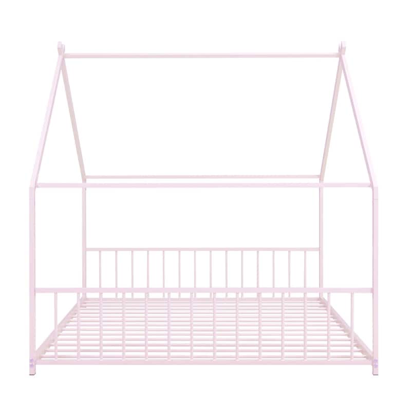Metal House Bed for Bedroom