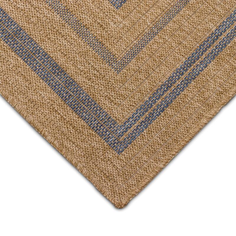 Liora Manne Sahara Multi Border Indoor/Outdoor Rug