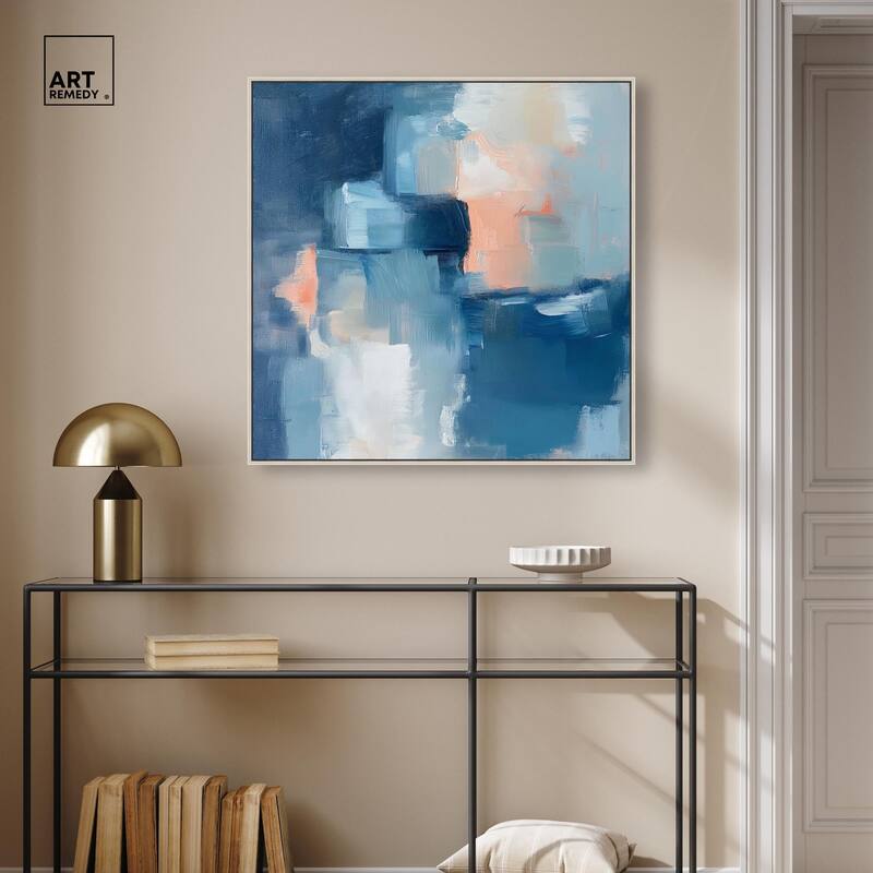Whispering Blue I Canvas by Art Remedy