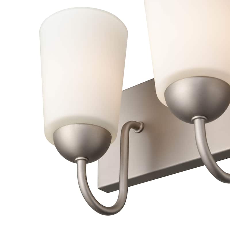 Millennium Lighting Ivey Lake 4 Light Bathroom Vanity Fixture in Multiple Finishes with Frosted Glass Shades