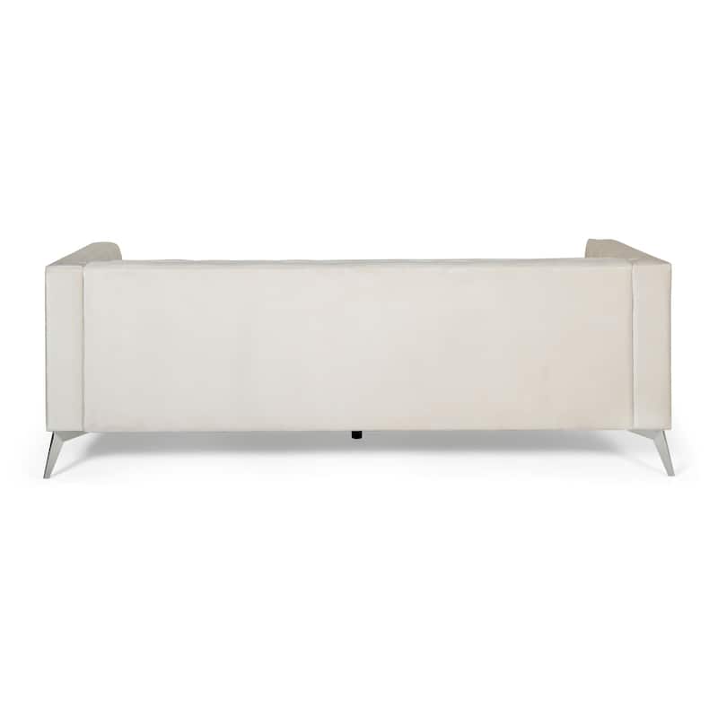 Galvin Tufted Velvet 3-seat Sofa by Christopher Knight Home - 88.00" W x 32.00" L x 30.00" H