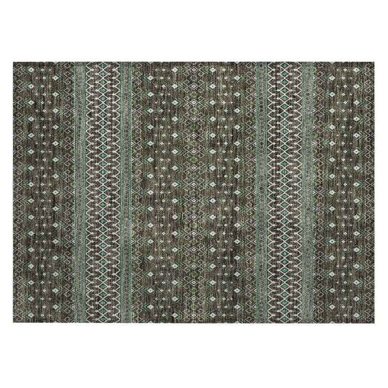 Machine Washable Indoor/ Outdoor Chantille Boho Morrocan Rug