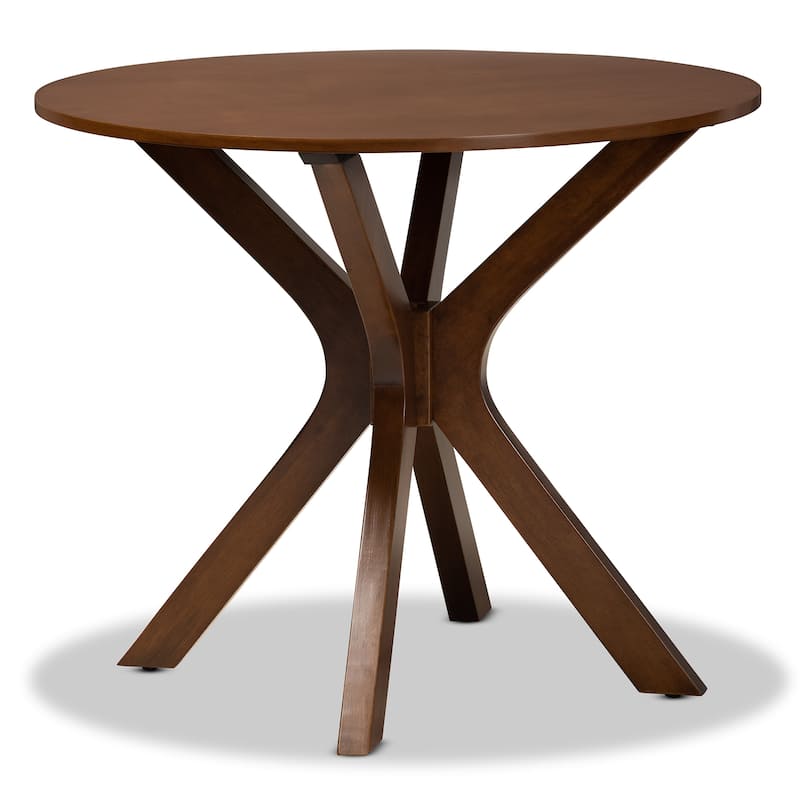 Kenji Modern and Contemporary 34-Inch-Wide Round Dining Table - Brown