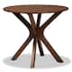 Kenji Modern and Contemporary 35-Inch-Wide Round Dining Table - Brown