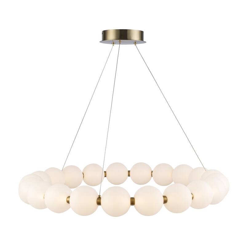 Trans Globe Lighting MDN-1592 Nightingale 35" Wide LED Ring Chandelier