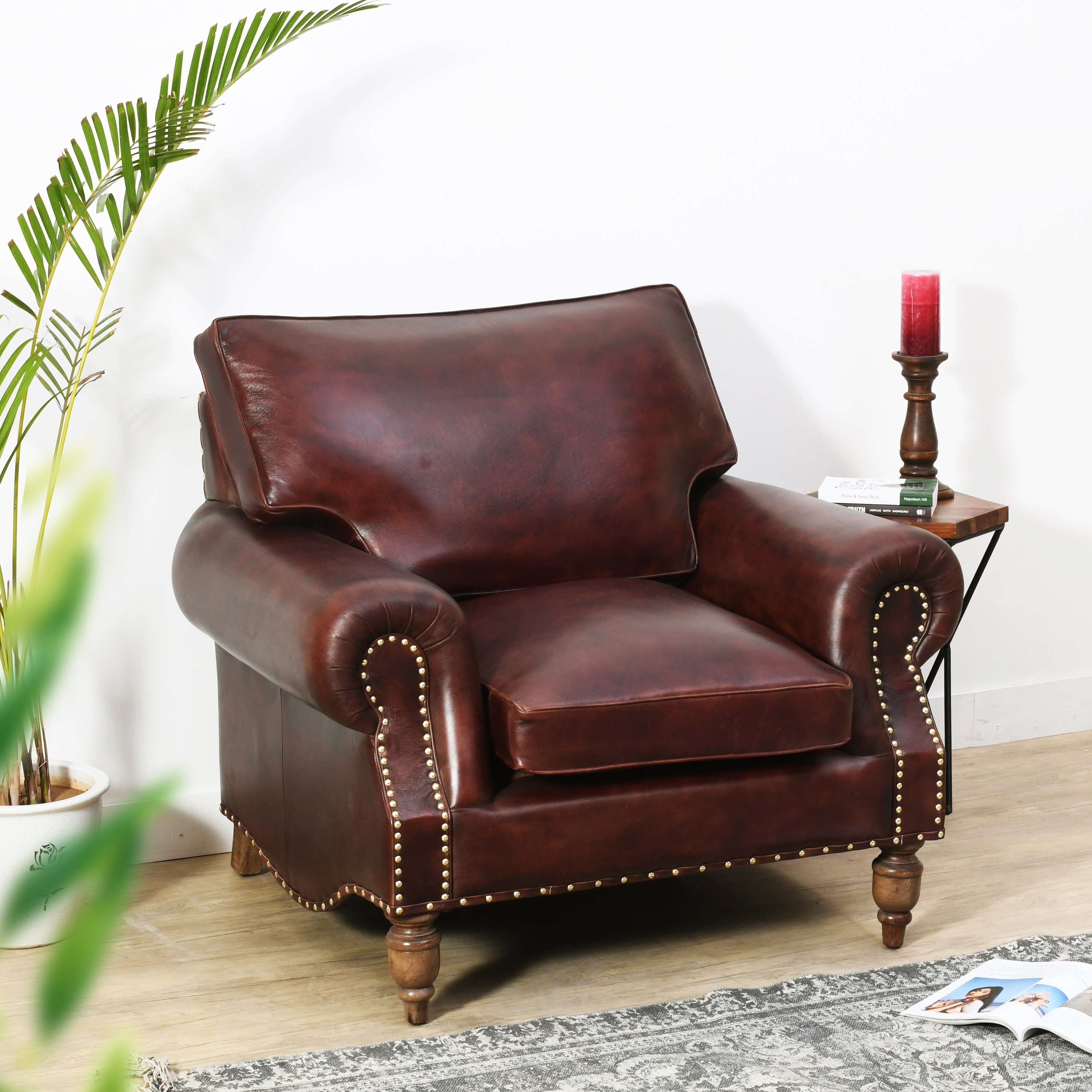Mocha armchair top