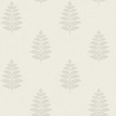 Chesapeake Frond Cream Leaf Wallpaper