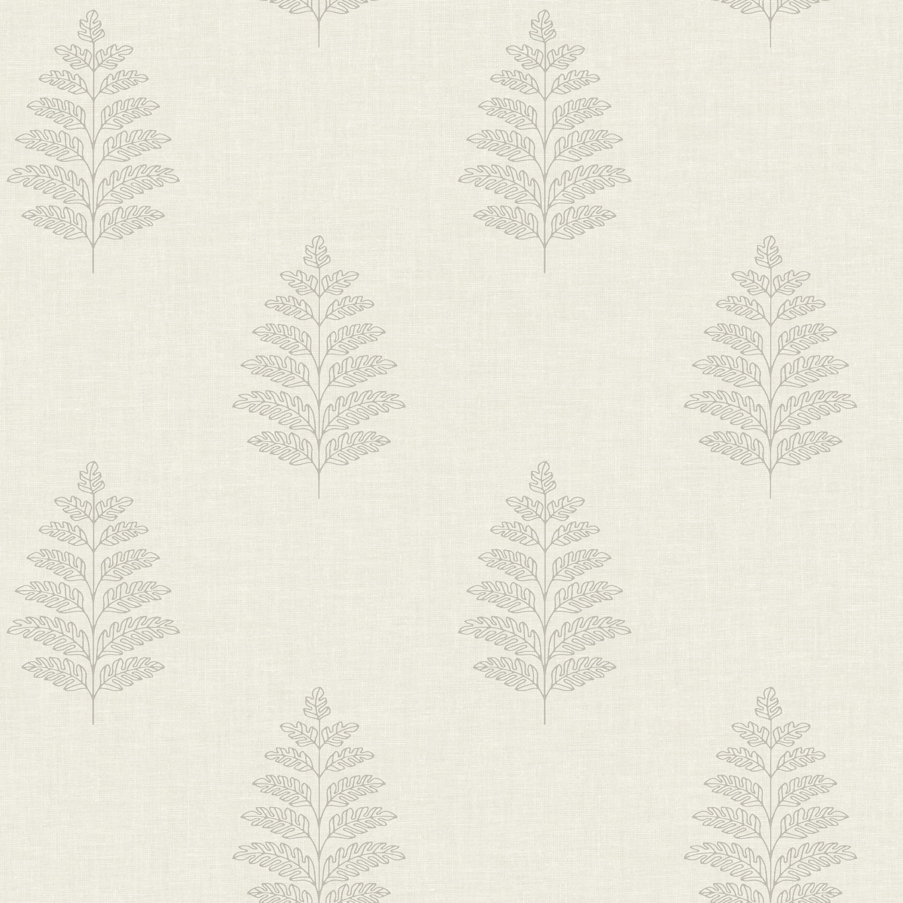 Chesapeake Frond Cream Leaf Wallpaper