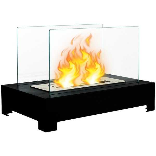 Shop Gymax Tabletop Ventless Bio Ethanol Fireplace Stainless Steel