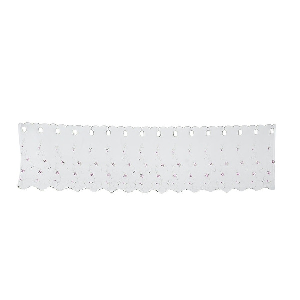 Polyester Flower Vine Pattern Short Curtain Window Valance 60 Inch x 24 Inch - Colorful. Opens flyout.