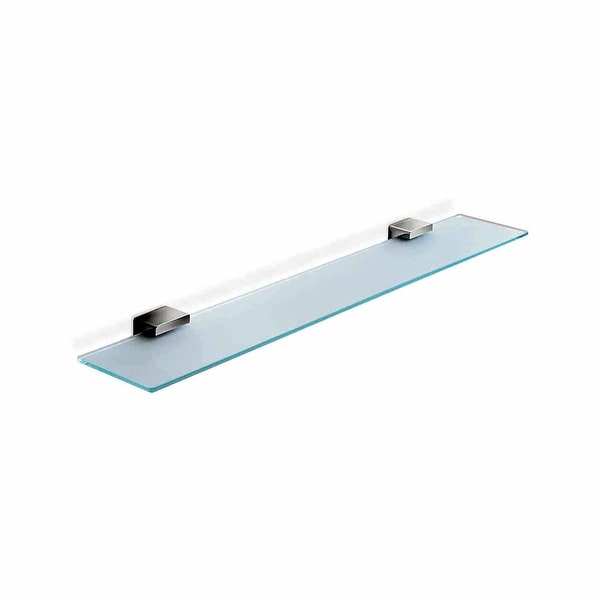 WS Bath Collections Lea A19090 Lea 23-3/5" Glass Shelf - Polished Chrome