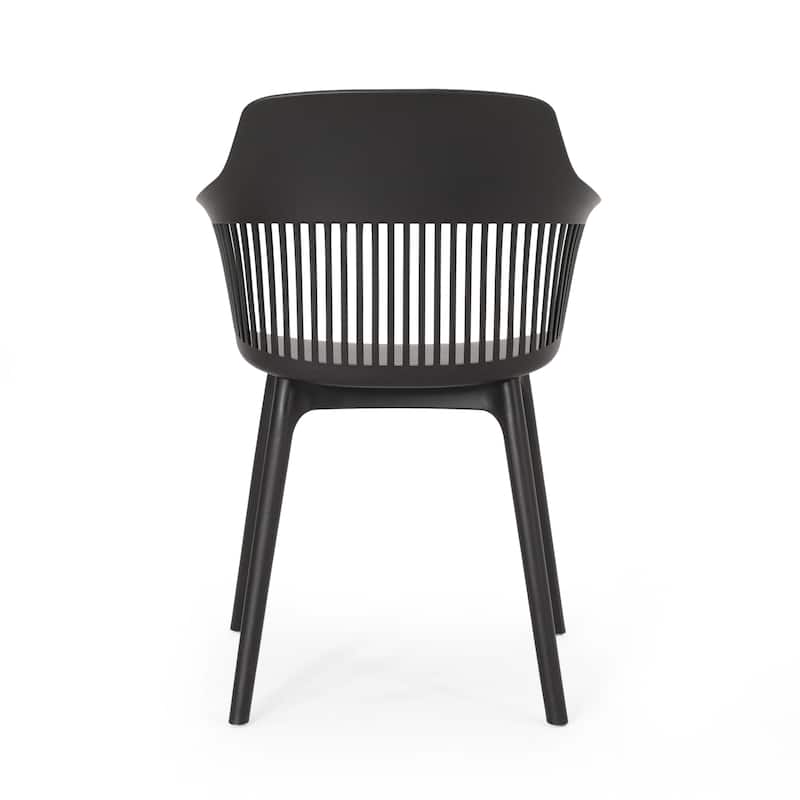 Dahlia Outdoor Modern Dining Chair (Set of 2) by Christopher Knight Home - 22.50" W x 21.50" D x 33.00" H