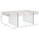 preview thumbnail 14 of 41, SAFAVIEH Jacob Glass Leg Rectangular Coffee Table - 43.3" W x 23.6" L x 15.7" H