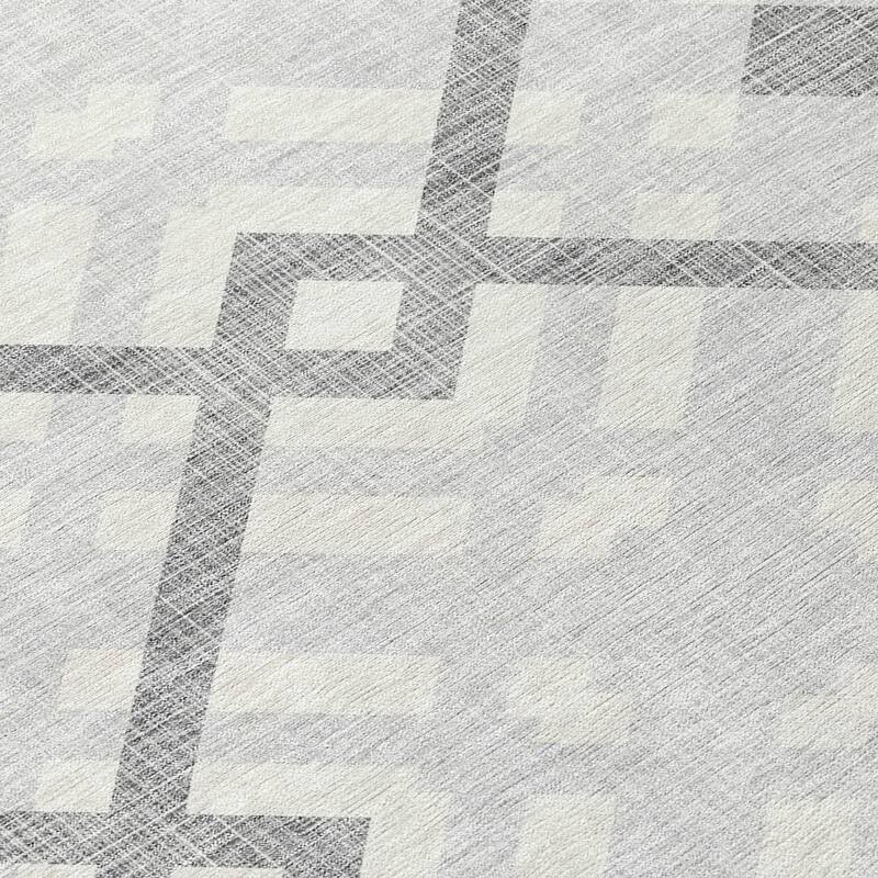 Machine Washable Indoor/ Outdoor Chantille Contemporary Trellis Rug