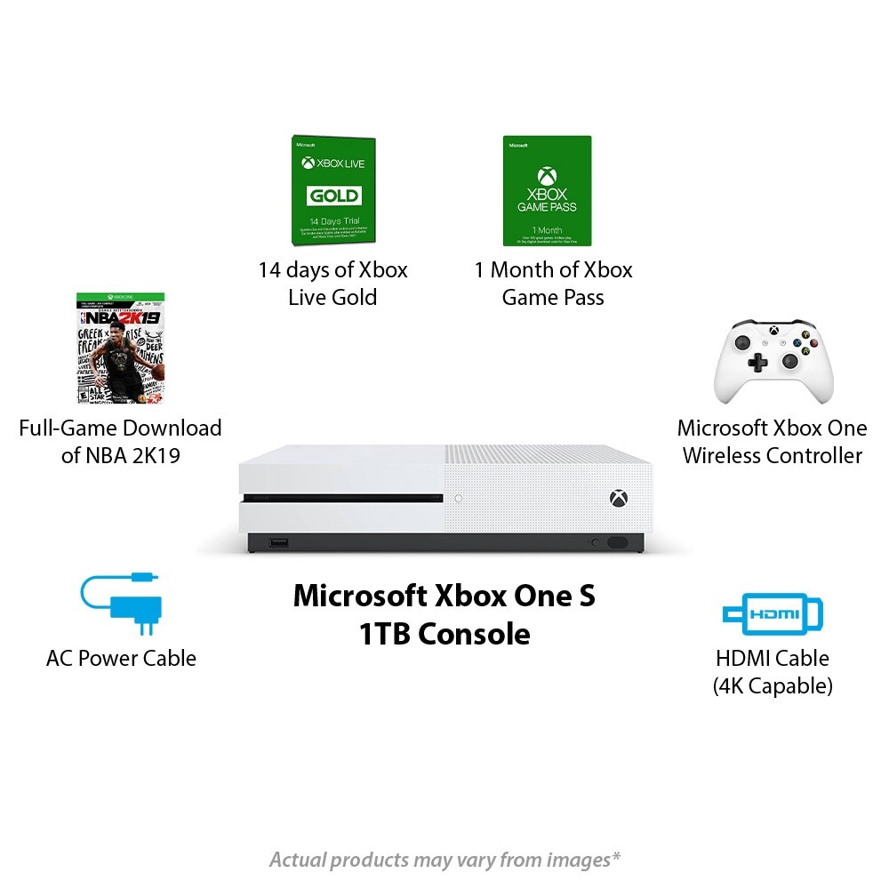 xbox one s 1tb nba 2k19 bundle
