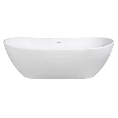 Kingston Brass Aqua Eden 71-7/16" Soaking Bathtub for Free Standing