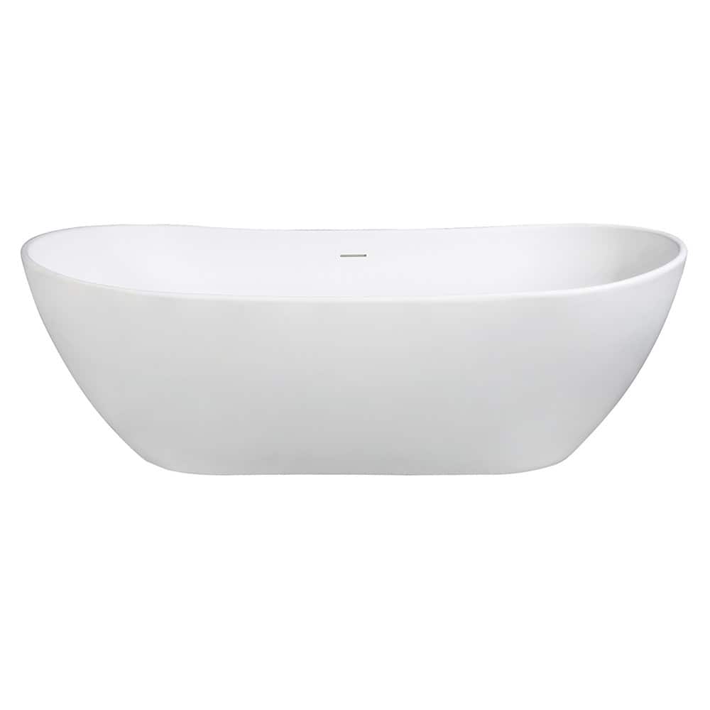 Kingston Brass Aqua Eden 71-7/16" Soaking Bathtub for Free Standing