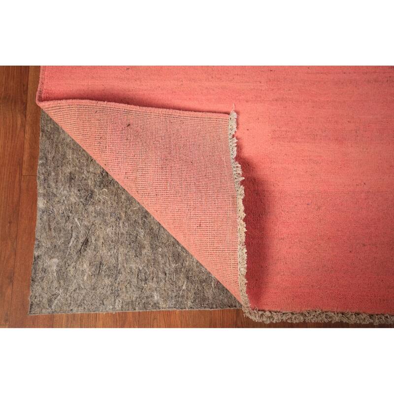 Pink Gabbeh Modern Area Rug Handmade Wool Carpet - 6'6" x 9'9"