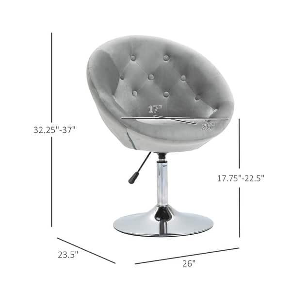 Swivel Accent Chair Modern Makeup Vanity Chair Adjustable Height