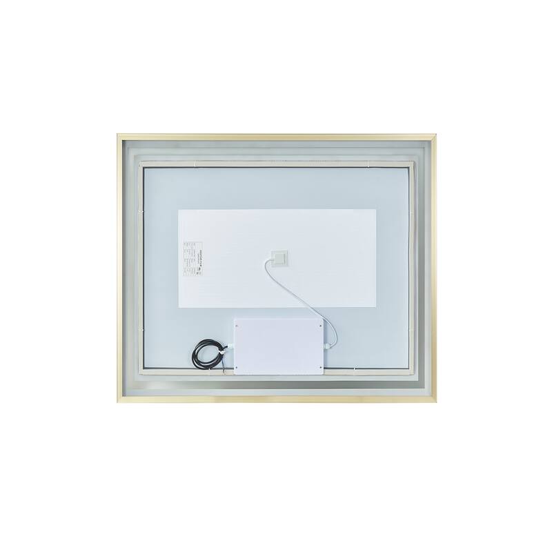 36" Rectangular LED Lighted Accent Bathroom/Vanity Wall Mirror - 36