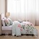 Bebejan Rose on Misty Green 5 Piece Reversible Comforter Set