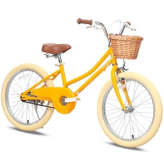 Girls Bike with Basket for 2-12 Years Old Kids, 20 Inch Bicycle with ...