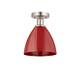 Option Red / Brushed Satin Nickel