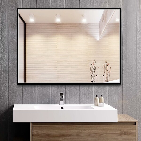 Shop Modern Large Black Rectangle Wall Mirrors for ...