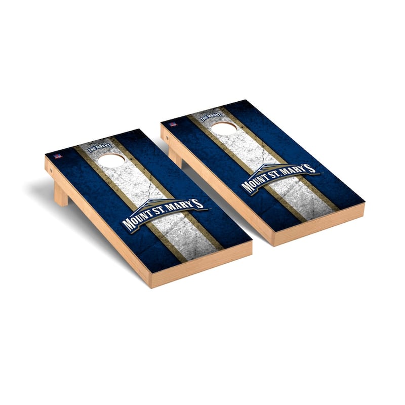 Mount St. Marys Mountaineers The Mount Vintage Cornhole Board Set