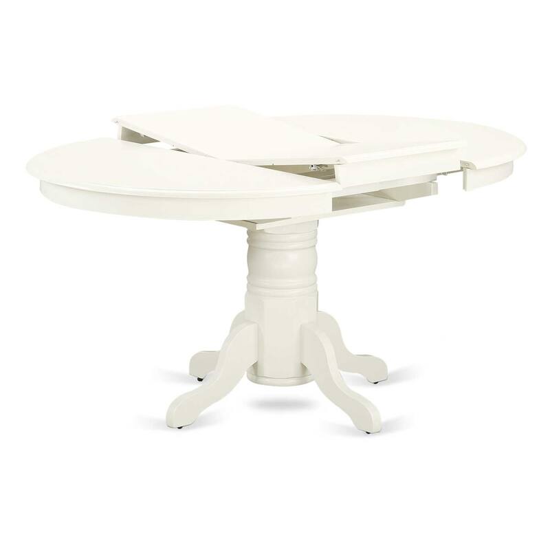 7 Piece Dining Set - Oval Table with 6 Linen White Chairs - Kitchen Dining Room Set