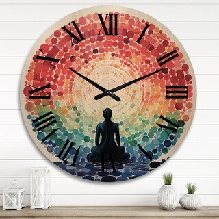 Meditating Clock Designart