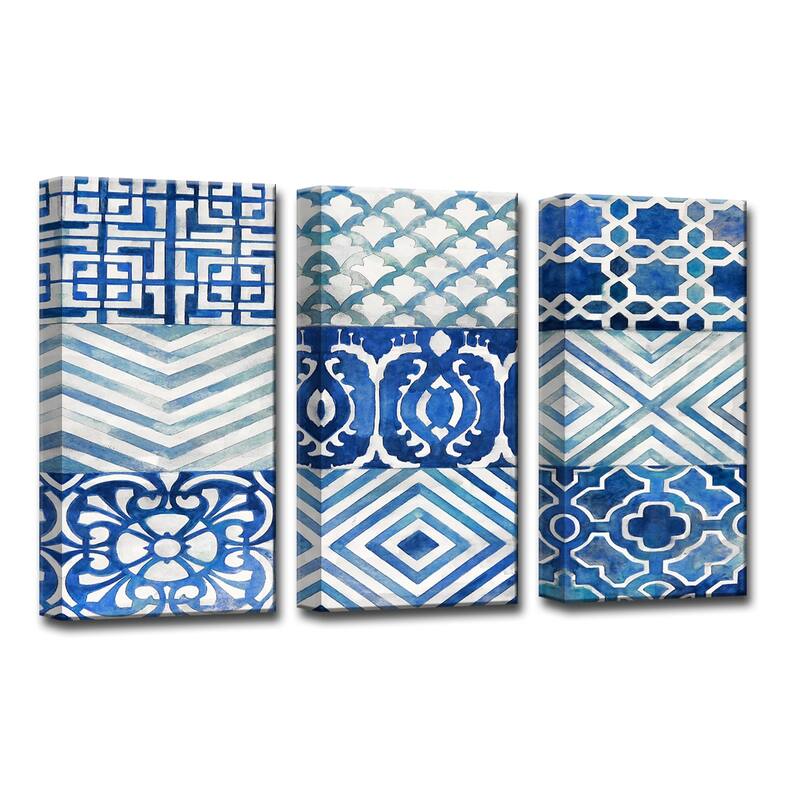 'Ocean Couture I-III' Wrapped Canvas Wall Art Set by Norman Wyatt Jr.