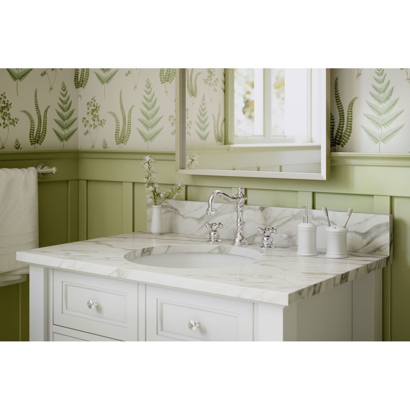 Shop Symmons Slw 4412 Carrington 2 2 Gpm Widespread Bathroom