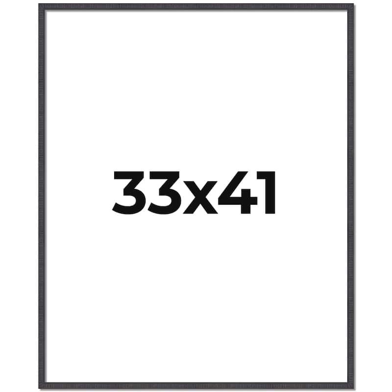 33x41 Frame Brown Solid Wood Picture Frame - Complete Modern Photo
