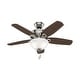 preview thumbnail 3 of 13, Hunter 42" Builder Ceiling Fan with LED Light Kit and Pull Chain