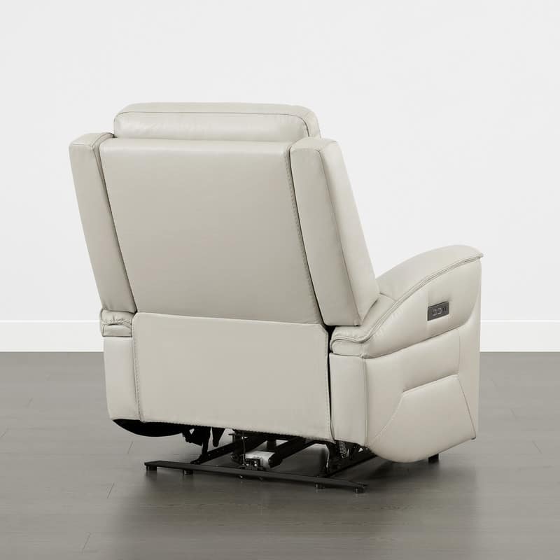 Spruce & Spring Dual Motors Genuine Leather Zero Gravity Recliner with Power Headrest