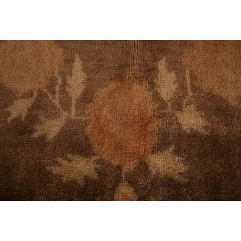 Brown Gabbeh Oriental Area Rug Handmade Wool Carpet - 7'5"x 9'2"