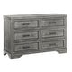 preview thumbnail 1 of 5, Foundry 6-Drawer Wood Dresser Brushed Pewter