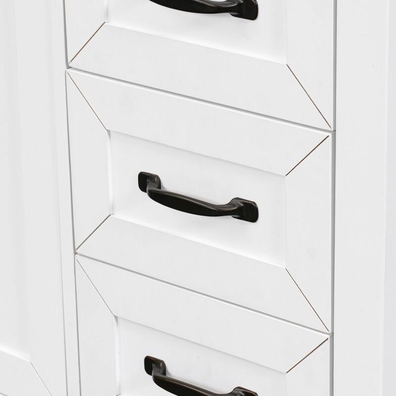 36" Bathroom Vanity without Sink, Cabinet Base Only, Bathroom Cabinet with Drawers, Solid Frame and MDF Board