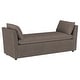 preview thumbnail 1 of 6, Robin Upholstered Accent Bench with Armrests Brown - 64.25'' X 22.50'' X 24.75'' Brown