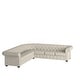 preview thumbnail 34 of 38, Knightsbridge Chesterfield L-shaped Sectional by iNSPIRE Q Artisan Beige Linen