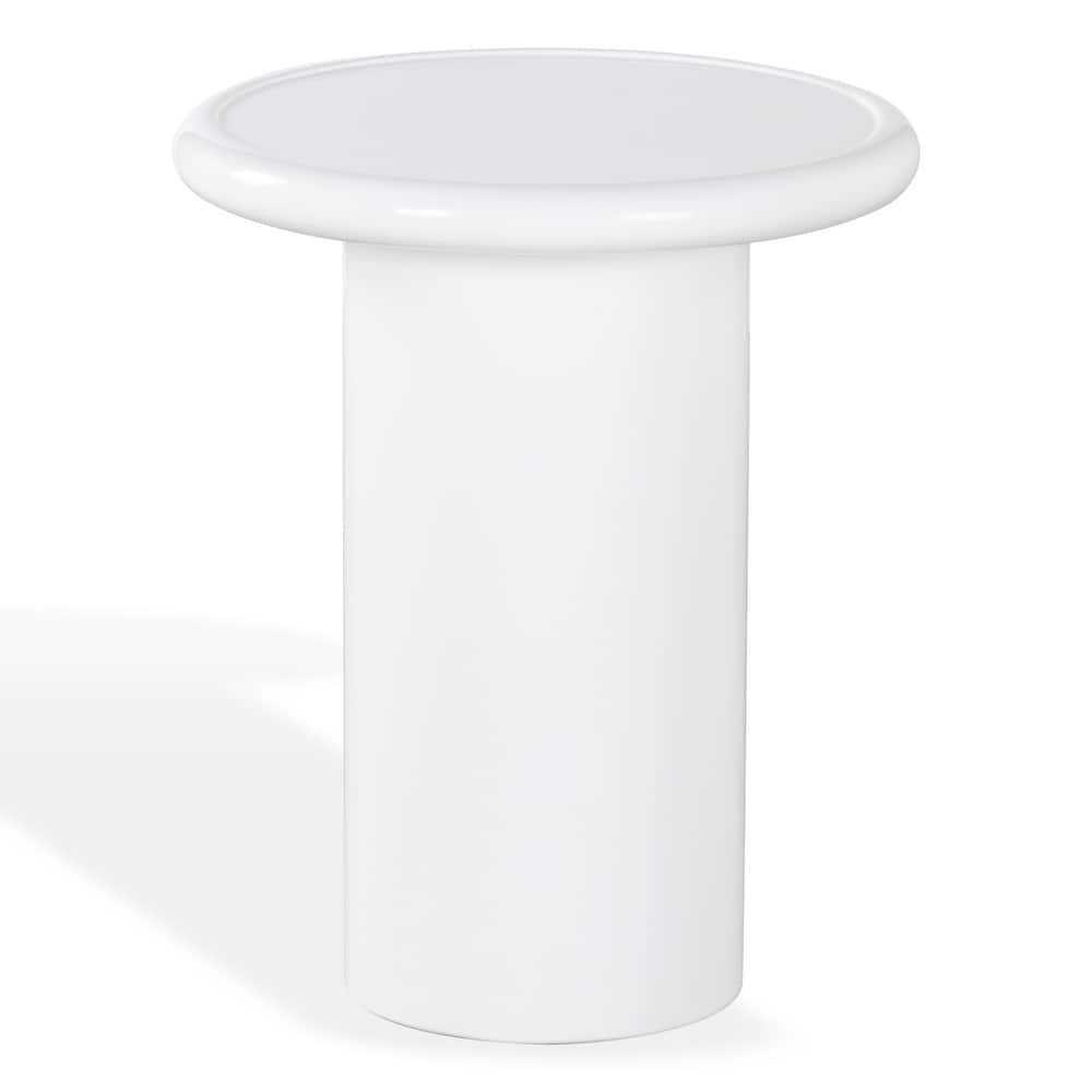 SAFAVIEH Couture Lollita Round Concrete Accent Table - 18"W x 18"D x 22"H