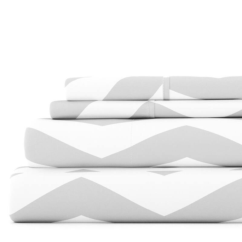 Becky Cameron 4-pieceDeep Pocket Arrow Pattern Bed Sheet Set