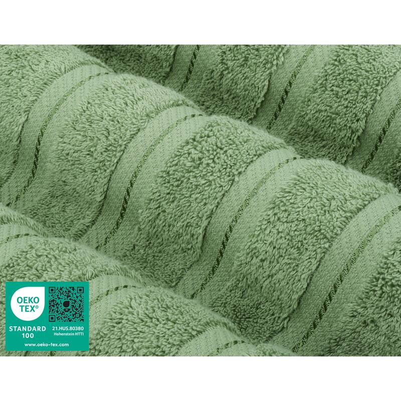 American Soft Linen 6 Piece Turkish Cotton Bath Towel Set