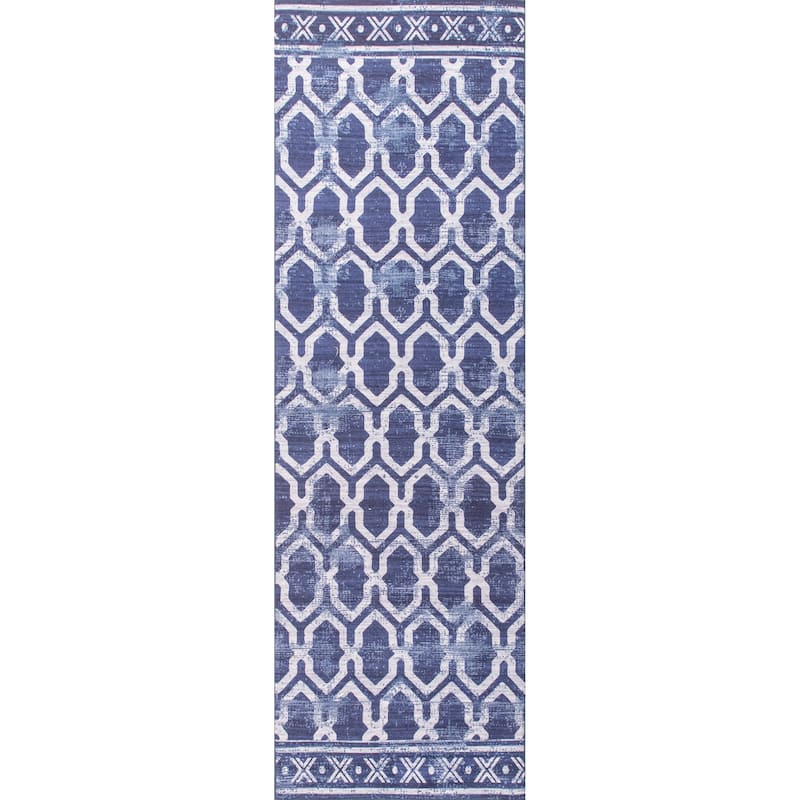 Nuloom Fae Geometric Machine Washable Indoor/Outdoor Area Rug