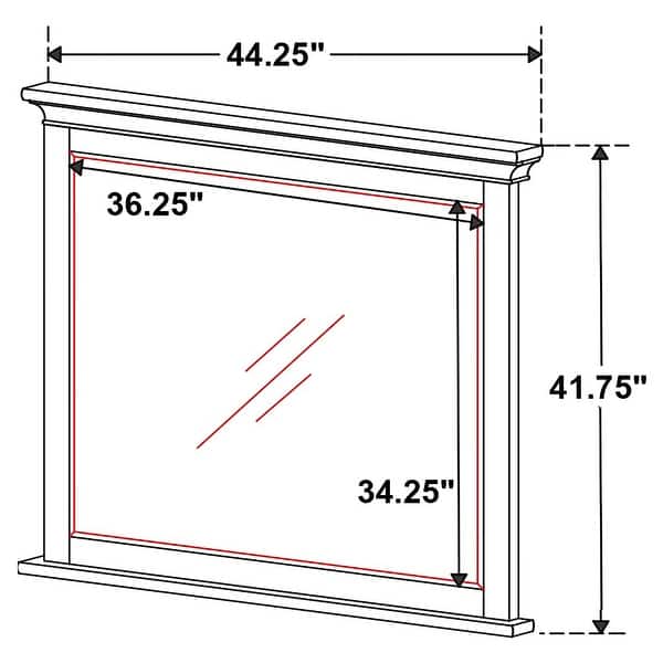 dimension image slide 22 of 37, Franco 4-Piece Storage Platform Bedroom Set